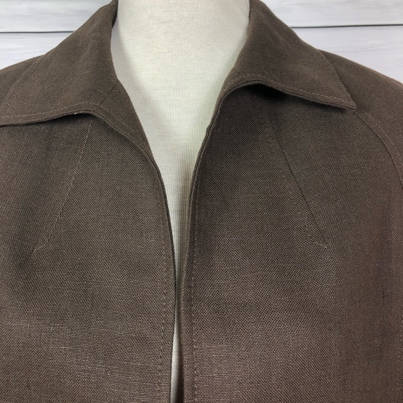 Talbots Irish Linen Jacket Petite Medium - Picture 2 of 6